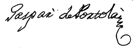 Portola's signature