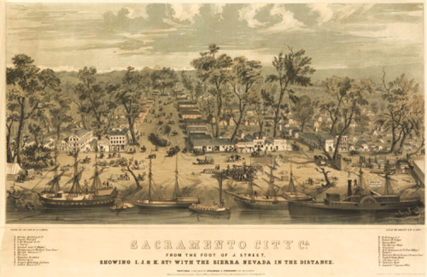 Sacramento, California in 1850