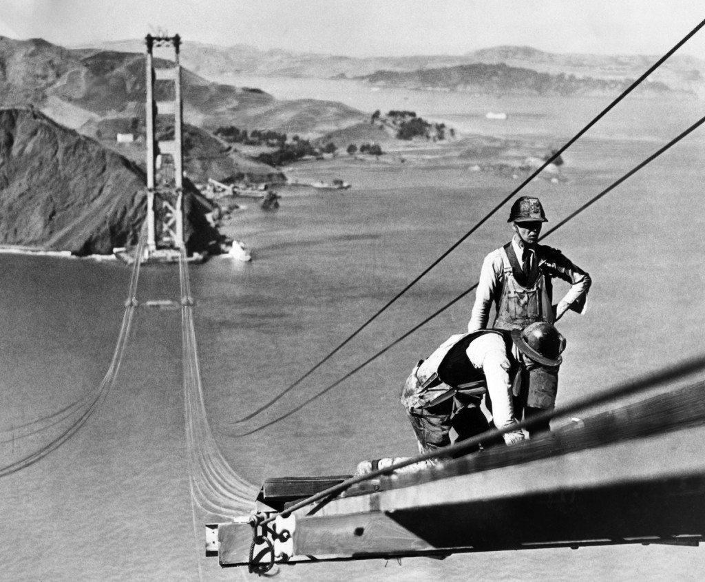 Golden Gate Bridge construction