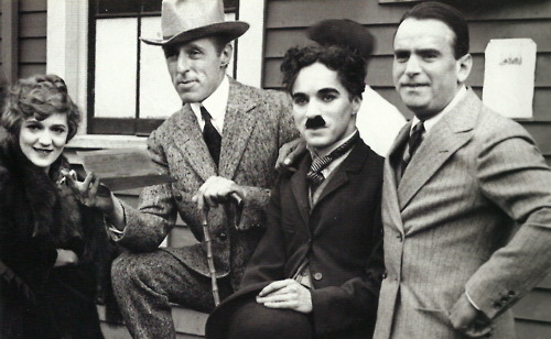 Mary Pickford, D.W. Griffith, Charlie Chaplin and Douglas Fairbanks, founders of United Artists.