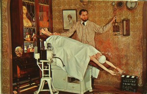 House Of Wax with Vincent Price postcard (1962).
