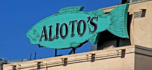 Alioto's Restaurant sign.