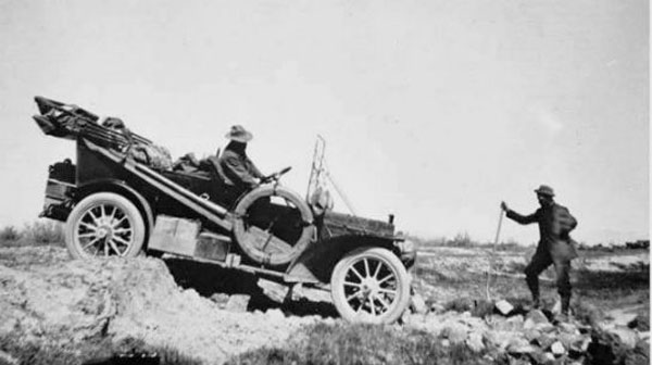 Mr. and Mrs Jacob Murdock drove cross-county (1908).