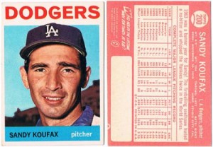 Sandy Koufax. Topps Baseball Card (1964).
