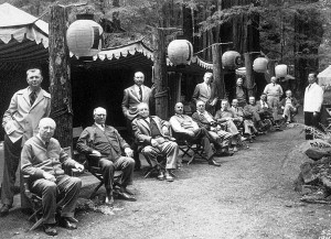 Bohemian Club members at Bohemian Grove.