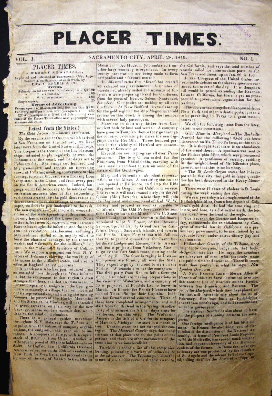 California History Timeline, April 26 to May 3 | This Week in ...