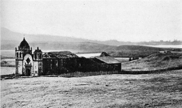Carmel Mission. Photograph by Carlton Watkins (1860s).