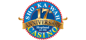 Sho-Ka-Wah Casino 17th Anniversary logo.