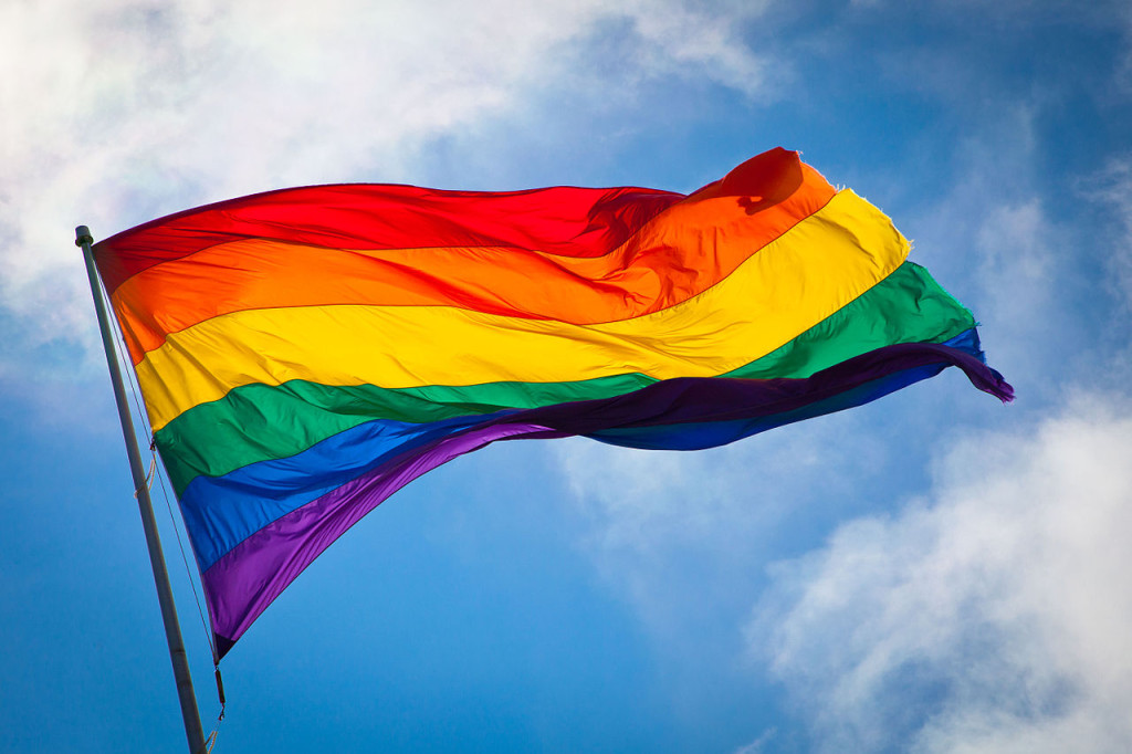 Pride Rainbow Flag.