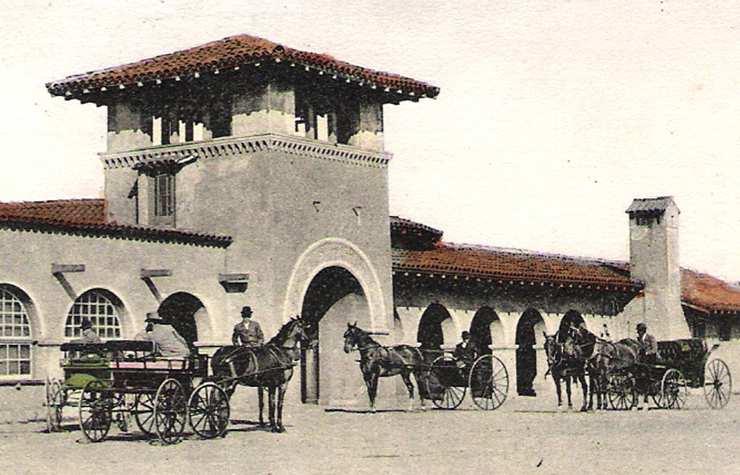 Southern Pacific Railroad depot, Burlingame (1903).