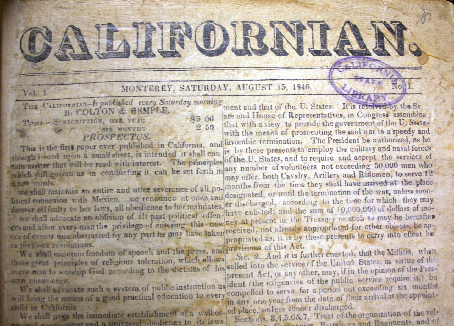 Californian (1846).