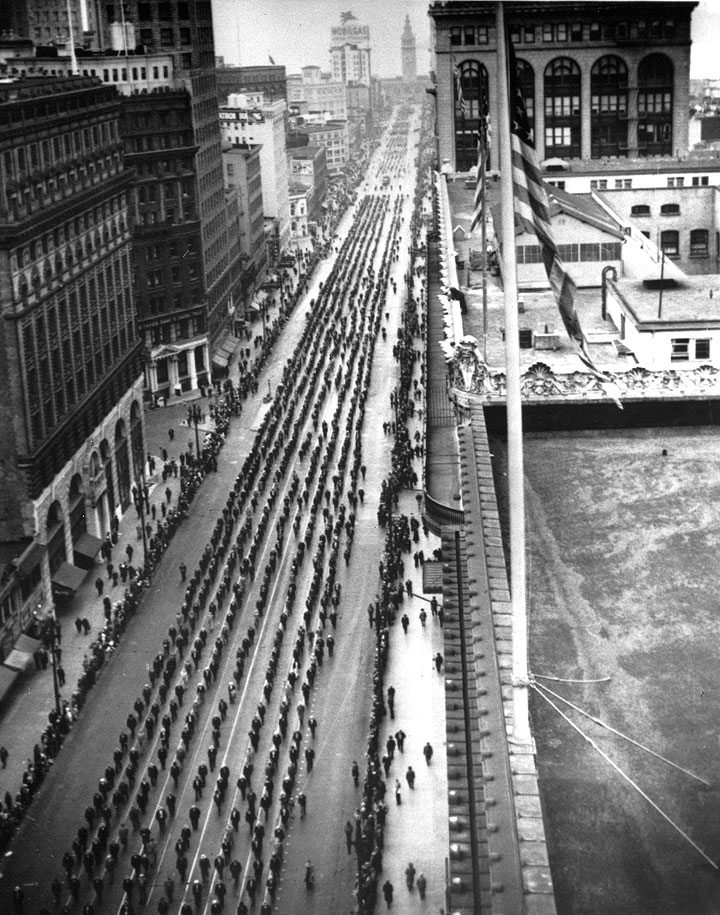 Labor Day parade on Market Street, San Francisco (1936).