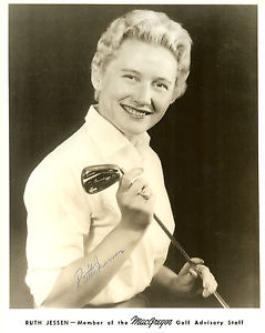 Ruth Jessen, MacGregor promotional golf photo.