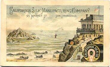 James Cooke walked a tightrope from the San Francisco Cliff House to Seal Rocks (1865).