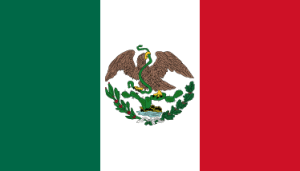 Mexican flag (1821).