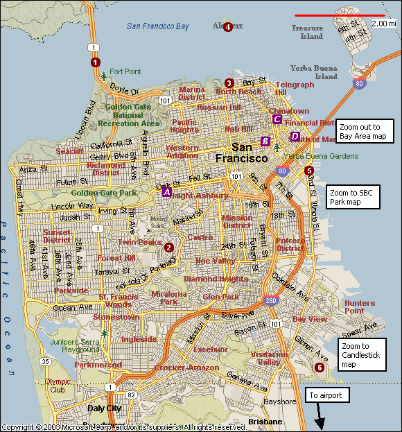 San Francisco map.