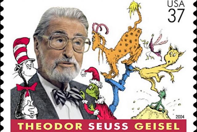 Dr. Seuss, U.S. postage stamp (2004).