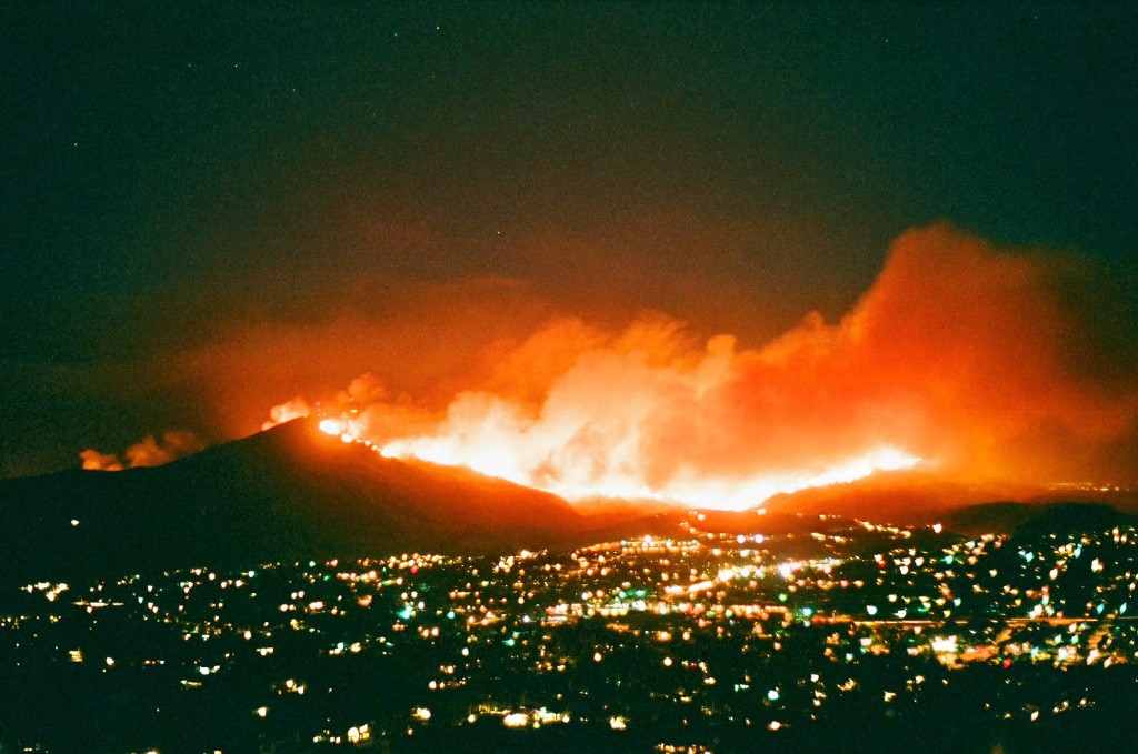 Harris Fire, Mount Miguel (2007).