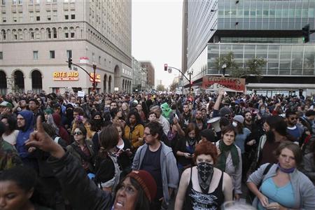 Occupy Wall Street protesters, Oakland (2011).