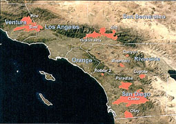 Fires in Southern California (1993).