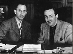 Roy and Walt Disney.