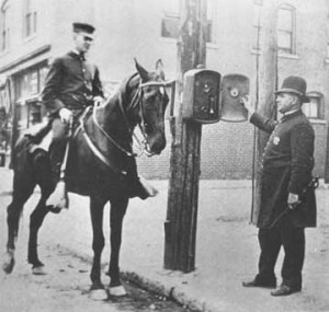 Police call box.