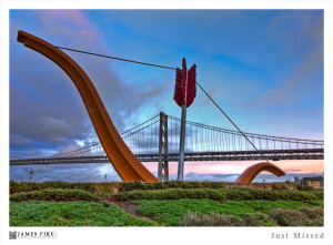 Cupid’s Span by Claes Oldenburg and Coosje van Bruggen (2002). Photograph by James Fike.