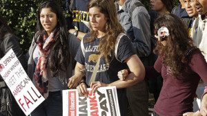 Occupy Wall Street protest at U.C. Berkeley (2011).