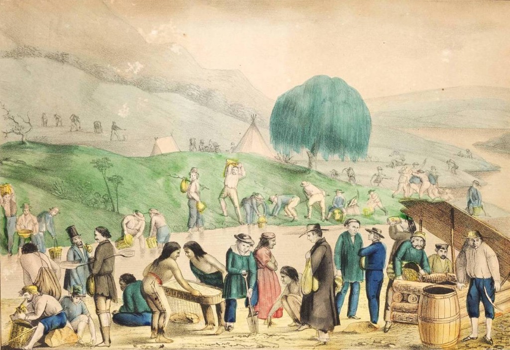 California gold diggers (circa 1850).
