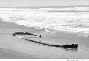 King Philip wreckage at Ocean Beach.