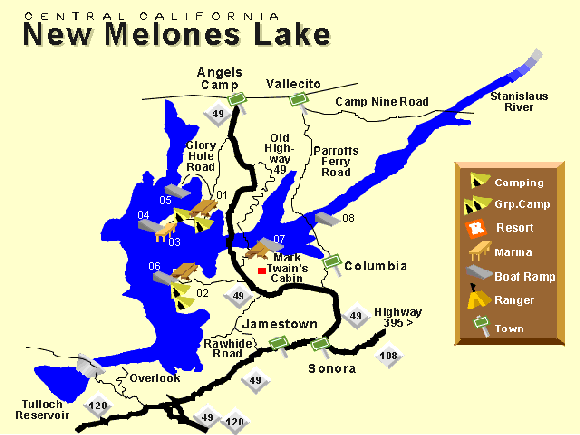 New Melones Lake.