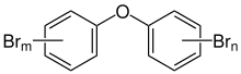 Polybrominated biphenyl ether.