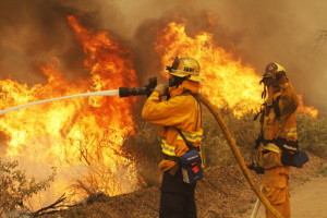 Firefighters in Southern California.