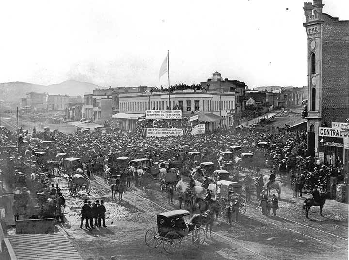 Union rally in San Francisco on July 4, 1861.
