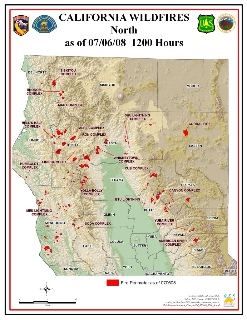 Northern California wildfires (2008).